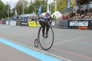 The fastest speed on a penny farthing (female